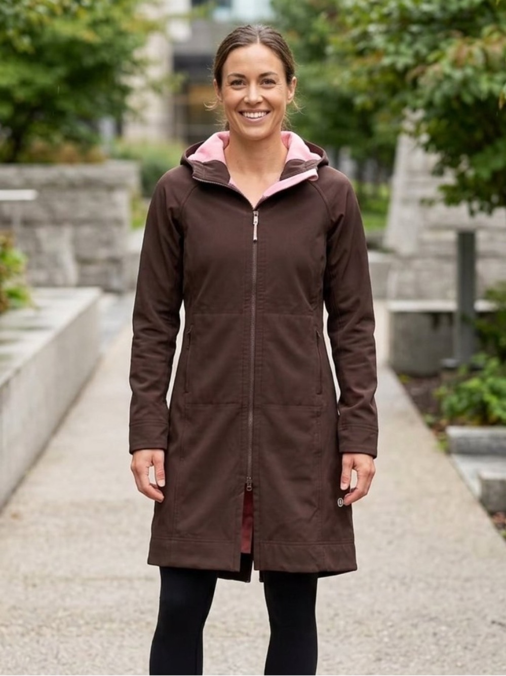 Lululemon Apres Yoga jacket
brown & pink
Size 8